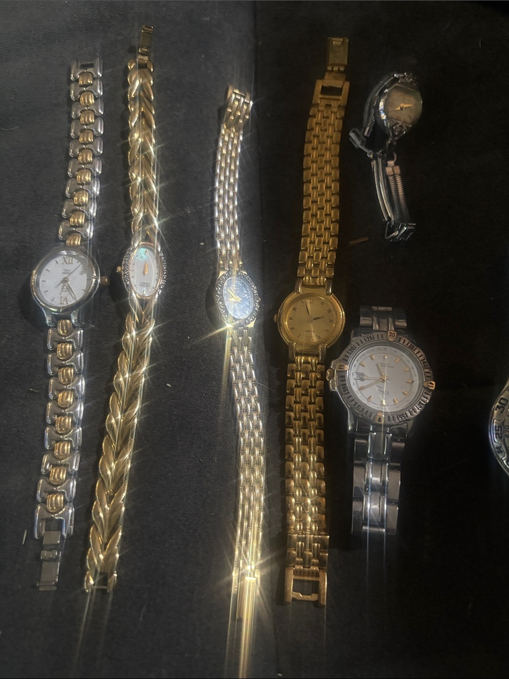 Mixed Lot of Ladies Gold & Silver Wrist Watches